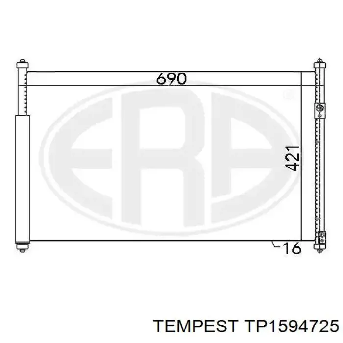 Compre TP1594725 Tempest Radiador de aparelho de ar condicionado
