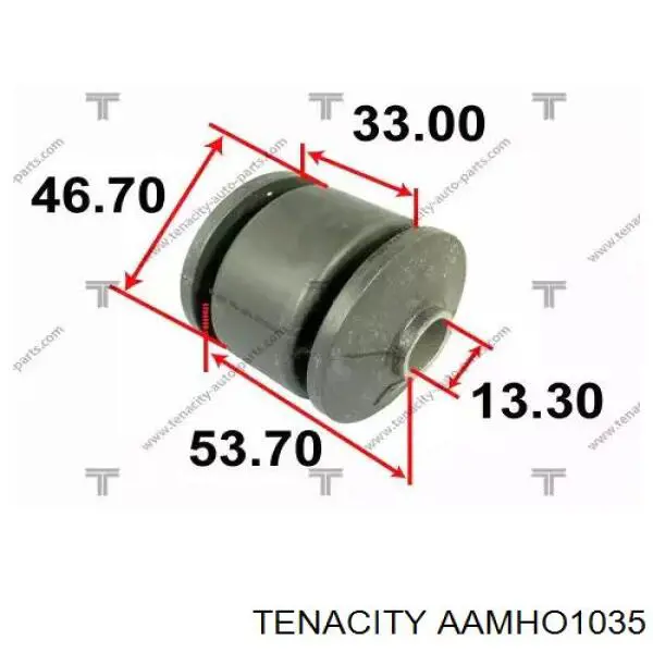 AAMHO1035 Tenacity Bloco silencioso dianteiro do braço oscilante inferior