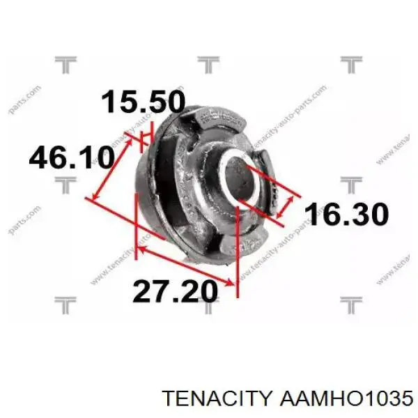 Bloco silencioso dianteiro do braço oscilante inferior Tenacity AAMHO1035 preço, a partir de 8,59 USD