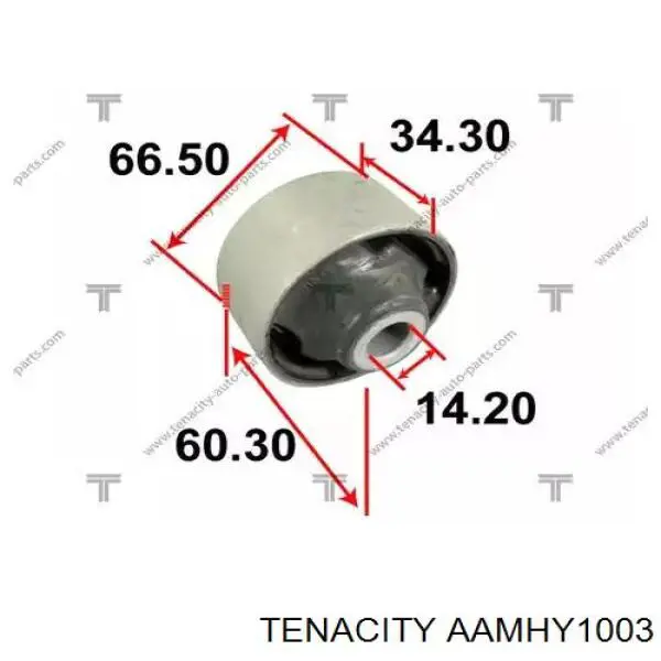 Bloco silencioso dianteiro do braço oscilante inferior Tenacity AAMHY1003 preço, a partir de 18,76 USD