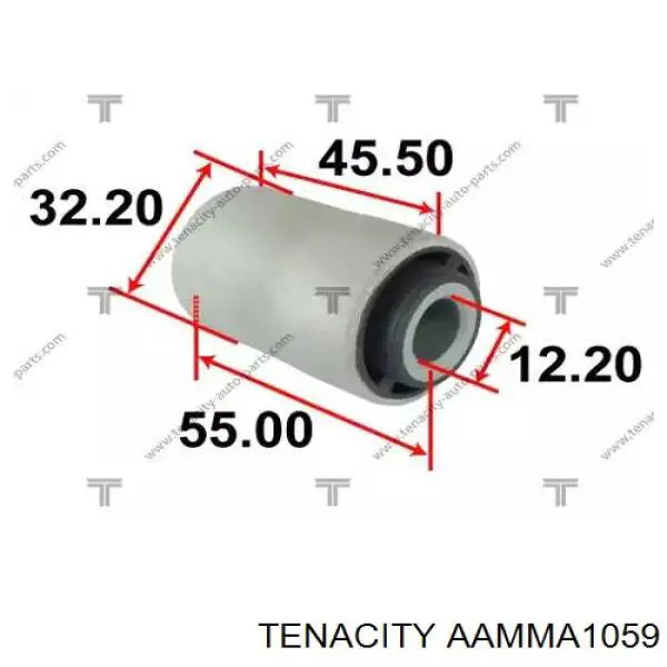 Bloco silencioso do braço oscilante inferior traseiro Tenacity AAMMA1059 preço, a partir de 9,73 USD