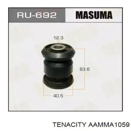 Bloco silencioso do braço oscilante inferior traseiro AAMMA1059 Tenacity