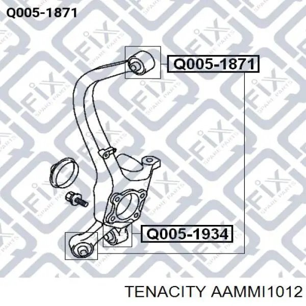 Compre AAMMI1012 Tenacity Bloco silencioso do braço oscilante inferior traseiro