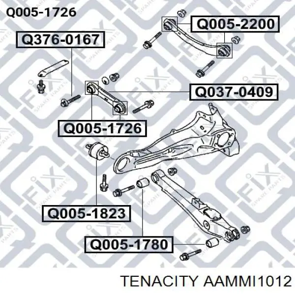 Bloco silencioso do braço oscilante inferior traseiro Tenacity AAMMI1012 preço, a partir de 5,89 USD