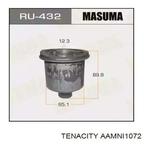 AAMNI1072 Tenacity Bloco silencioso de viga traseira (de plataforma veicular)