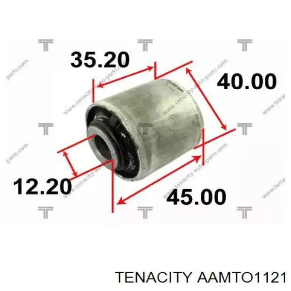 AAMTO1121 Tenacity Barra transversal de suspensão traseira
