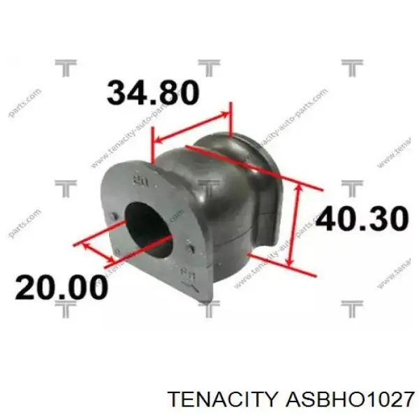 Bucha de estabilizador traseiro ASBHO1027 Tenacity