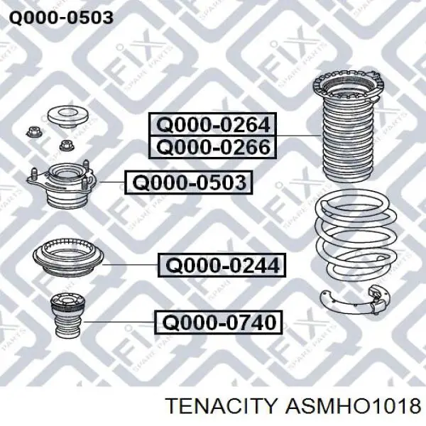 Compre ASMHO1018 Tenacity Suporte de amortecedor dianteiro