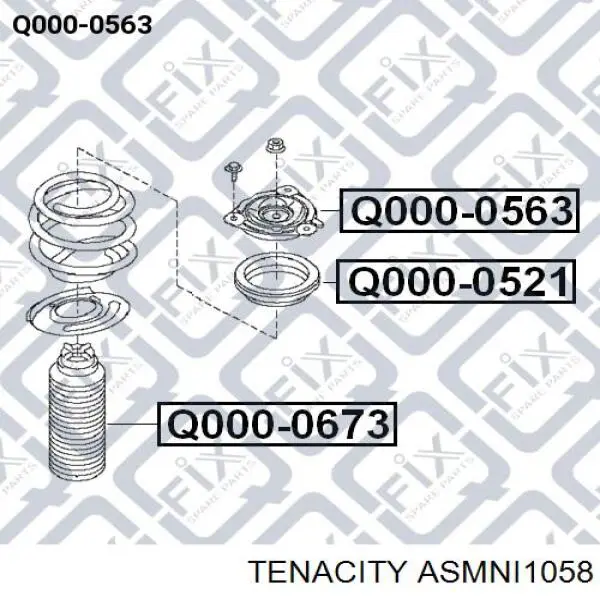 Compre ASMNI1058 Tenacity Suporte de amortecedor dianteiro
