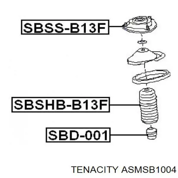 Compre ASMSB1004 Tenacity Suporte de amortecedor dianteiro