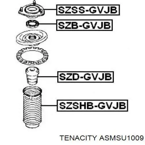 Suporte de amortecedor dianteiro Tenacity ASMSU1009 preço, a partir de 68,14 USD