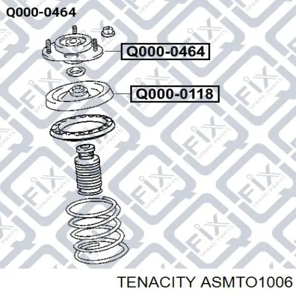 Suporte de amortecedor dianteiro Tenacity ASMTO1006 preço, a partir de 27,77 USD