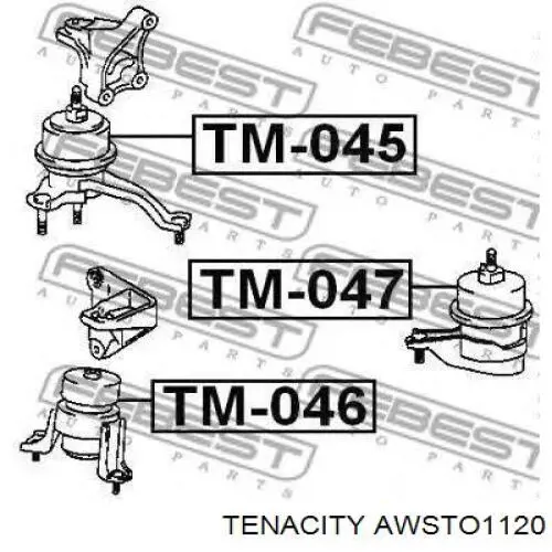 Coxim (suporte) dianteiro de motor Tenacity AWSTO1120 preço, a partir de 62,97 USD