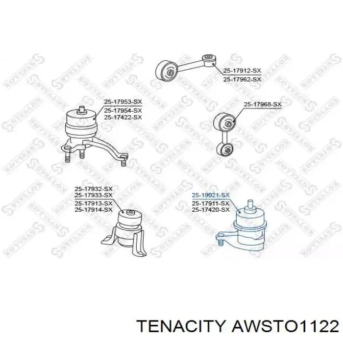 Coxim (suporte) esquerdo de motor Tenacity AWSTO1122 preço, a partir de 66,09 USD