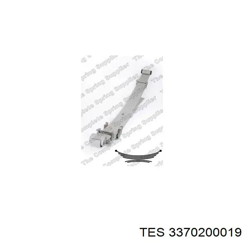 Suspensão de lâminas dianteira TES 3370200019 preço, a partir de 147,69 USD