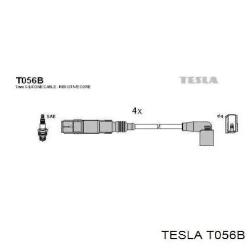 Compre T056B Tesla Fios de alta voltagem, kit