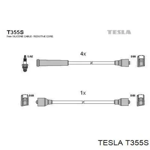Compre T355S Tesla Fios de alta voltagem, kit