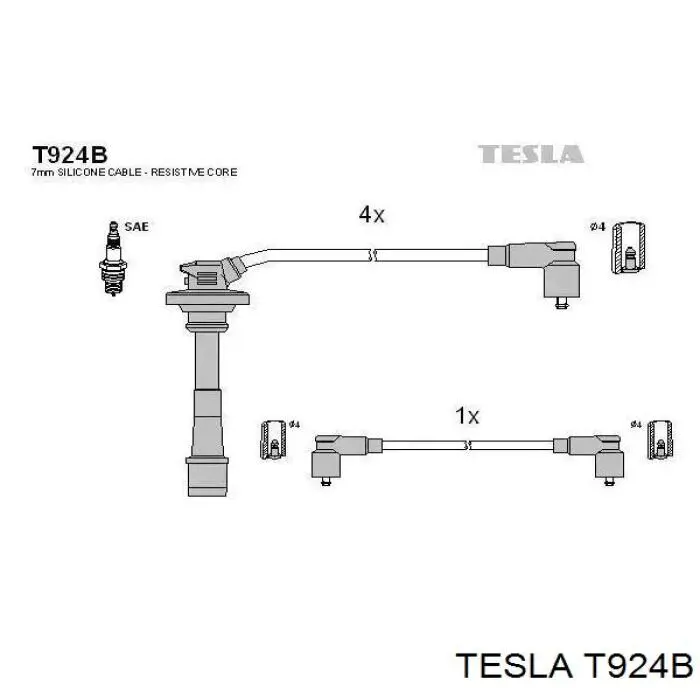 Fios de alta voltagem, kit Tesla T924B preço, a partir de 52,61 USD