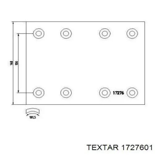 491498 Diesel Technic Placa sobreposta do freio dianteira (TRUCK)