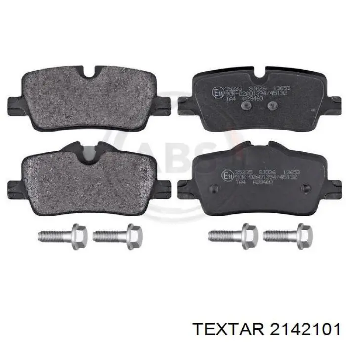 Sapatas do freio traseiras de disco Textar 2142101 preço, a partir de 25,70 USD