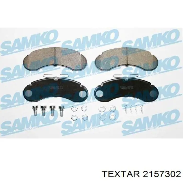 Compre 2157302 Textar Sapatas do freio dianteiras de disco