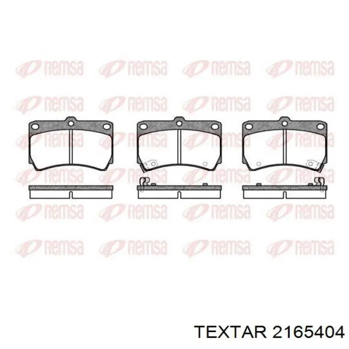 Compre 2165404 Textar Sapatas do freio dianteiras de disco