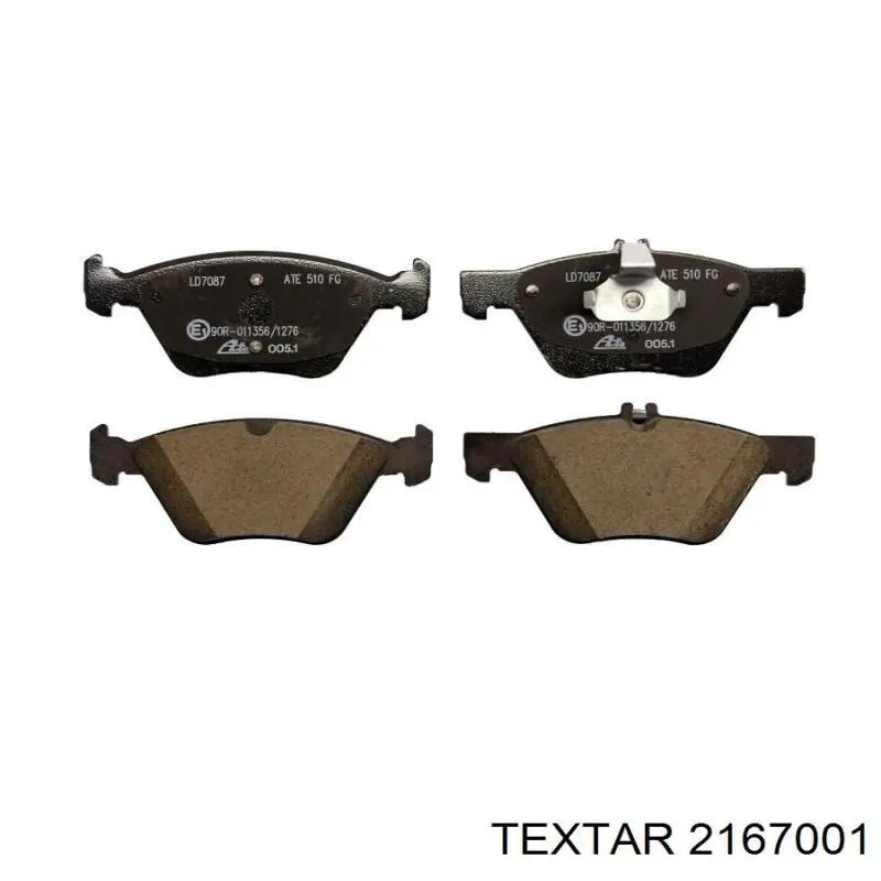 Compre 2167001 Textar Sapatas do freio dianteiras de disco