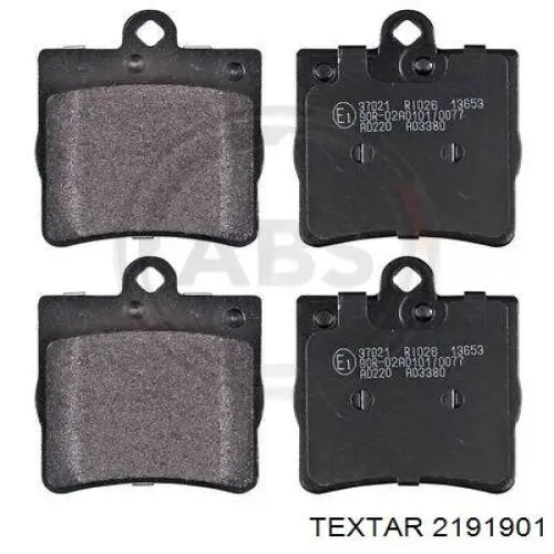 Compre 2191901 Textar Sapatas do freio traseiras de disco