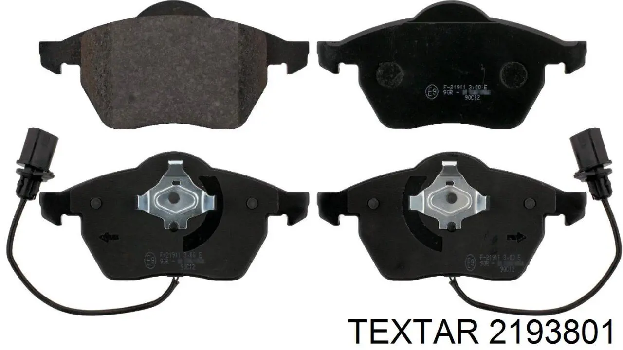 Compre 2193801 Textar Sapatas do freio dianteiras de disco