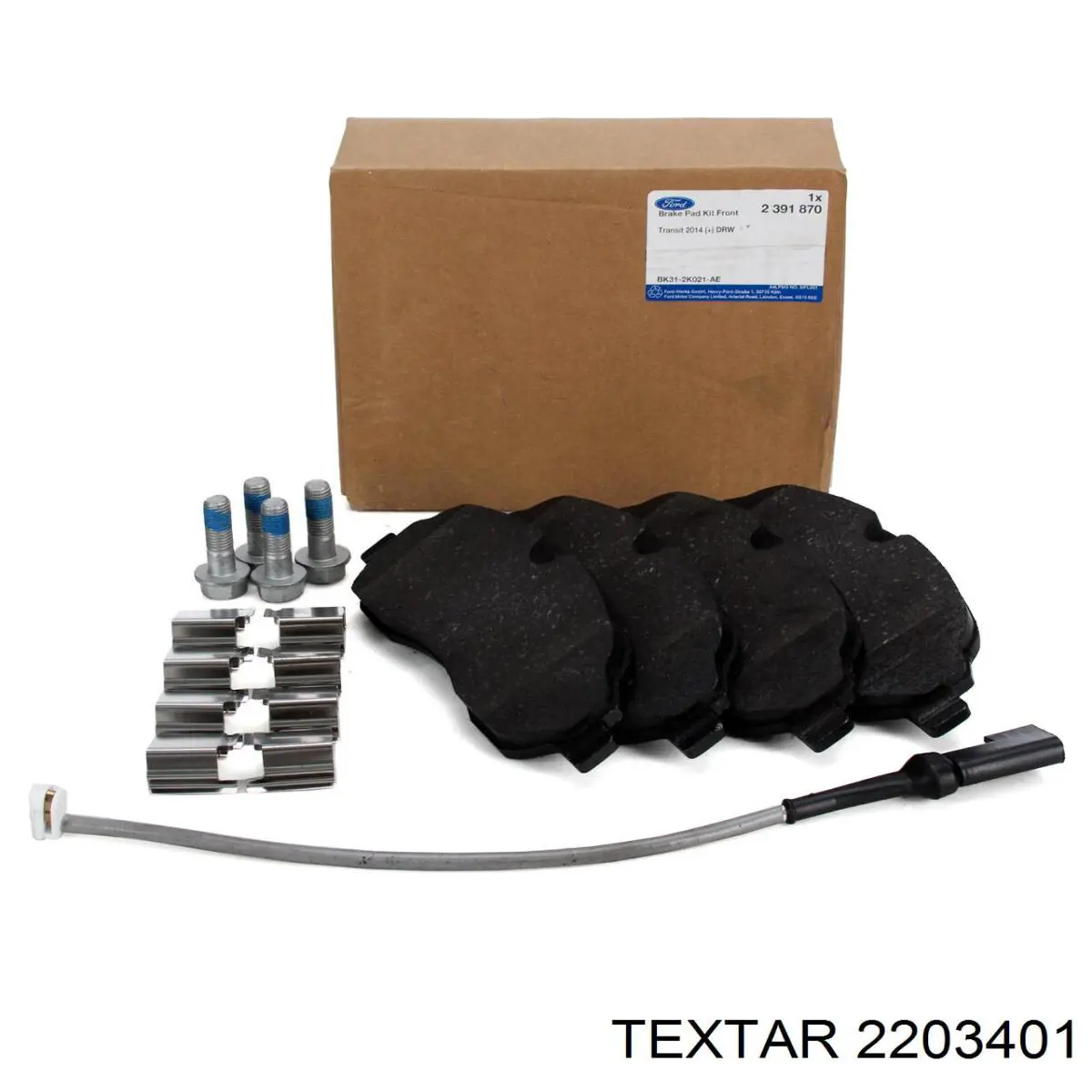 Compre 2203401 Textar Sapatas do freio dianteiras de disco