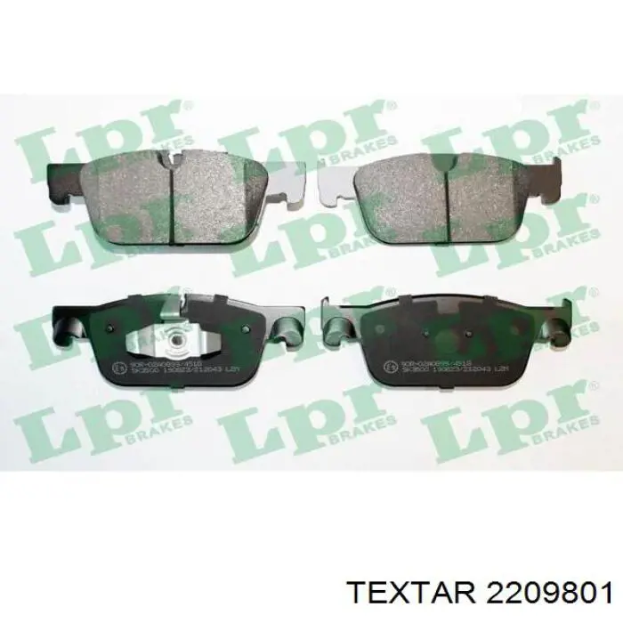 Compre 2209801 Textar Sapatas do freio dianteiras de disco