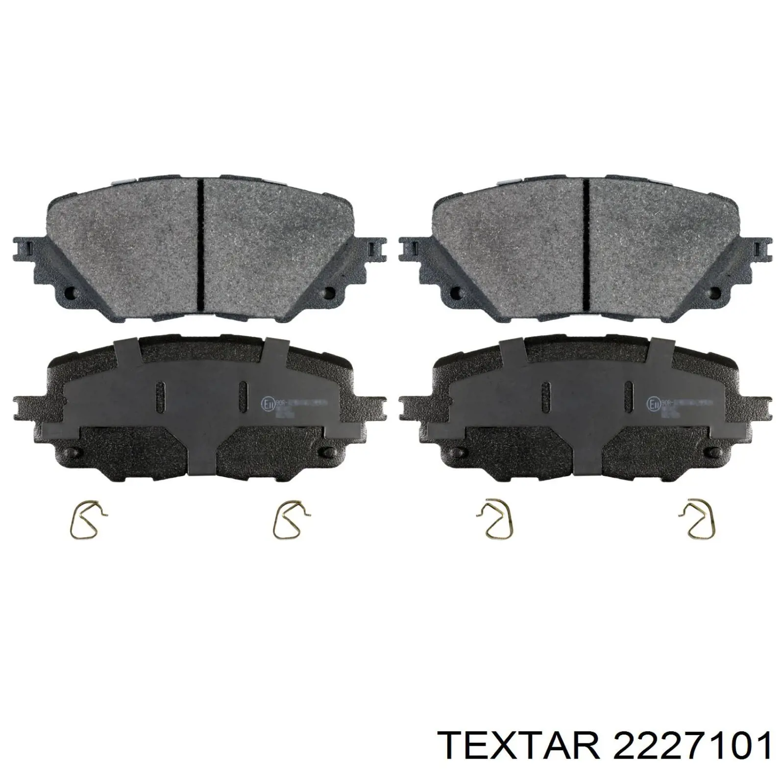 2227101 Textar Sapatas do freio dianteiras de disco