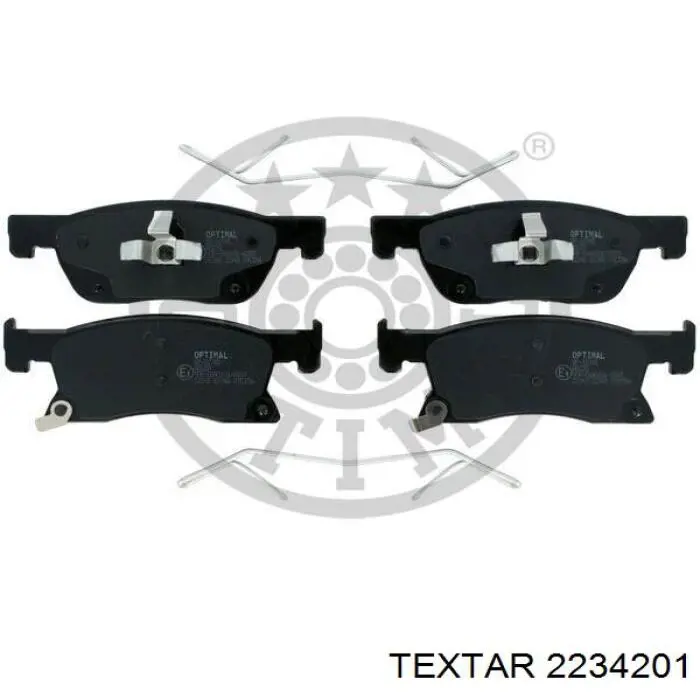 Compre 2234201 Textar Sapatas do freio dianteiras de disco