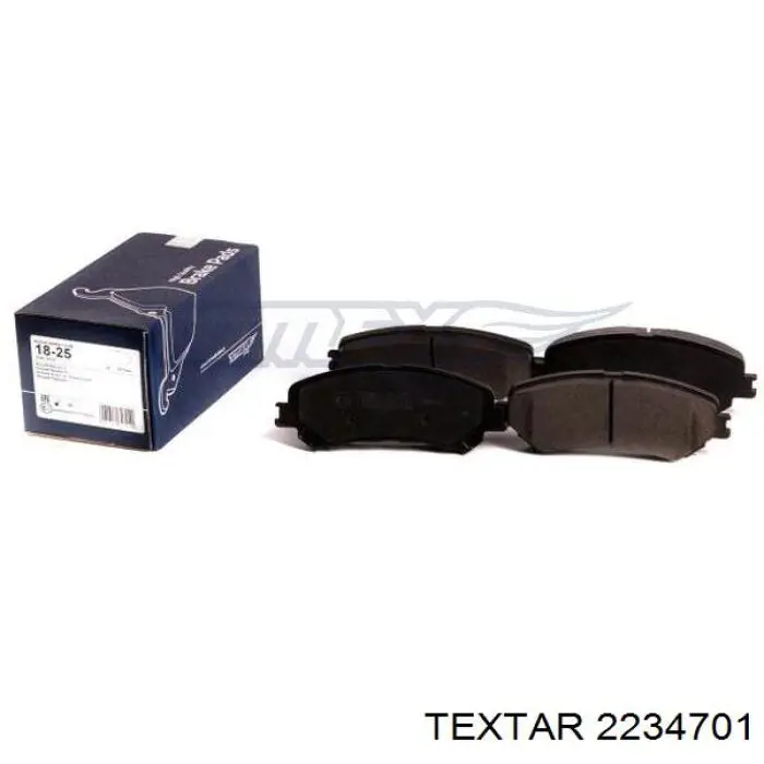 Compre 2234701 Textar Sapatas do freio dianteiras de disco