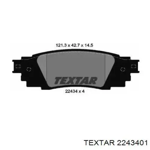 Sapatas do freio traseiras de disco Textar 2243401 preço, a partir de 31,48 USD
