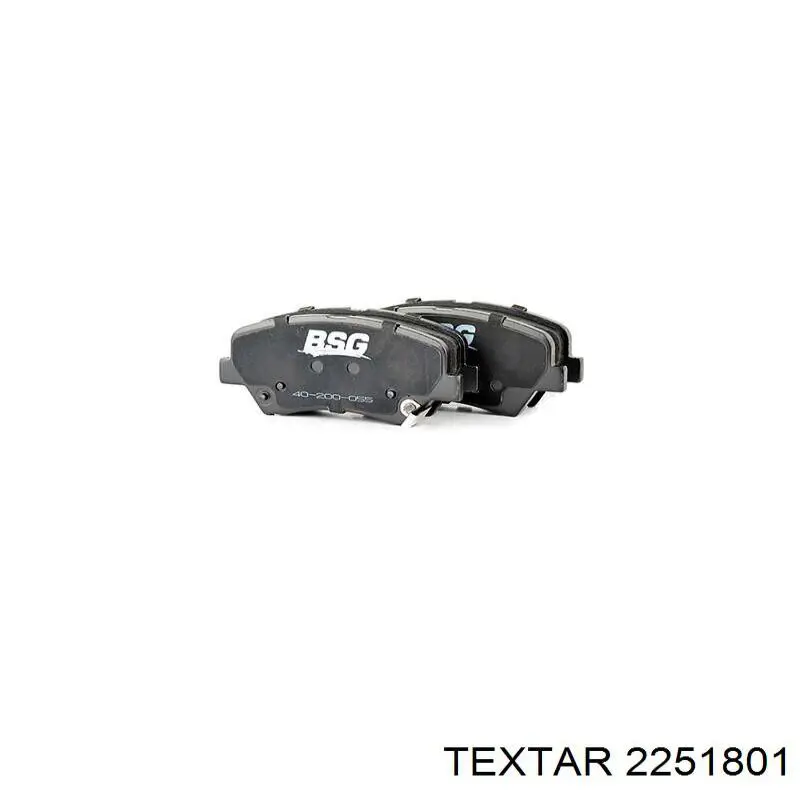Compre 2251801 Textar Sapatas do freio dianteiras de disco