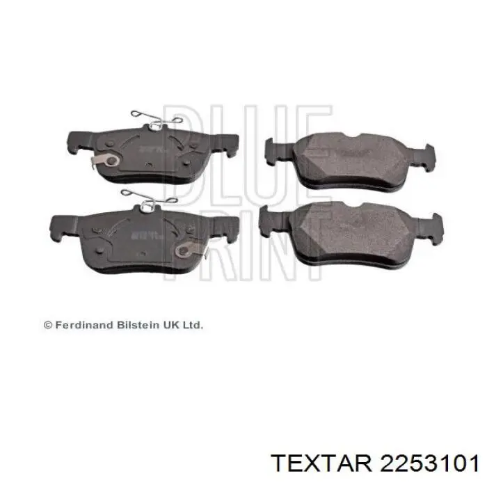 Compre 2253101 Textar Sapatas do freio traseiras de disco