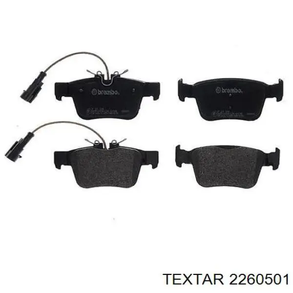 Sapatas do freio traseiras de disco Textar 2260501 preço, a partir de 33,62 USD