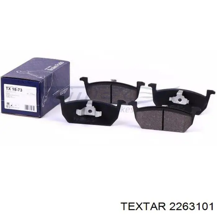 Compre 2263101 Textar Sapatas do freio dianteiras de disco