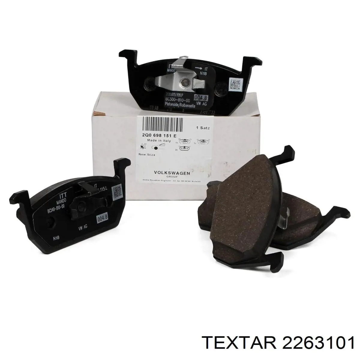Sapatas do freio dianteiras de disco Textar 2263101 preço, a partir de 45,97 USD