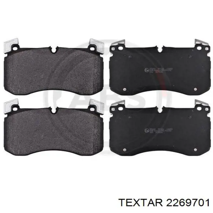 2269701 Textar Sapatas do freio dianteiras de disco