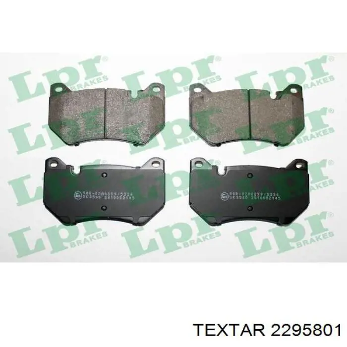 Compre 2295801 Textar Sapatas do freio dianteiras de disco