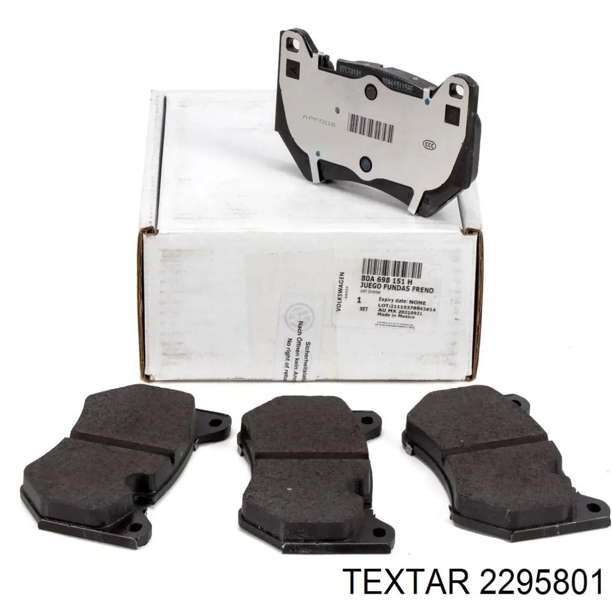 Sapatas do freio dianteiras de disco Textar 2295801 preço, a partir de 95,88 USD