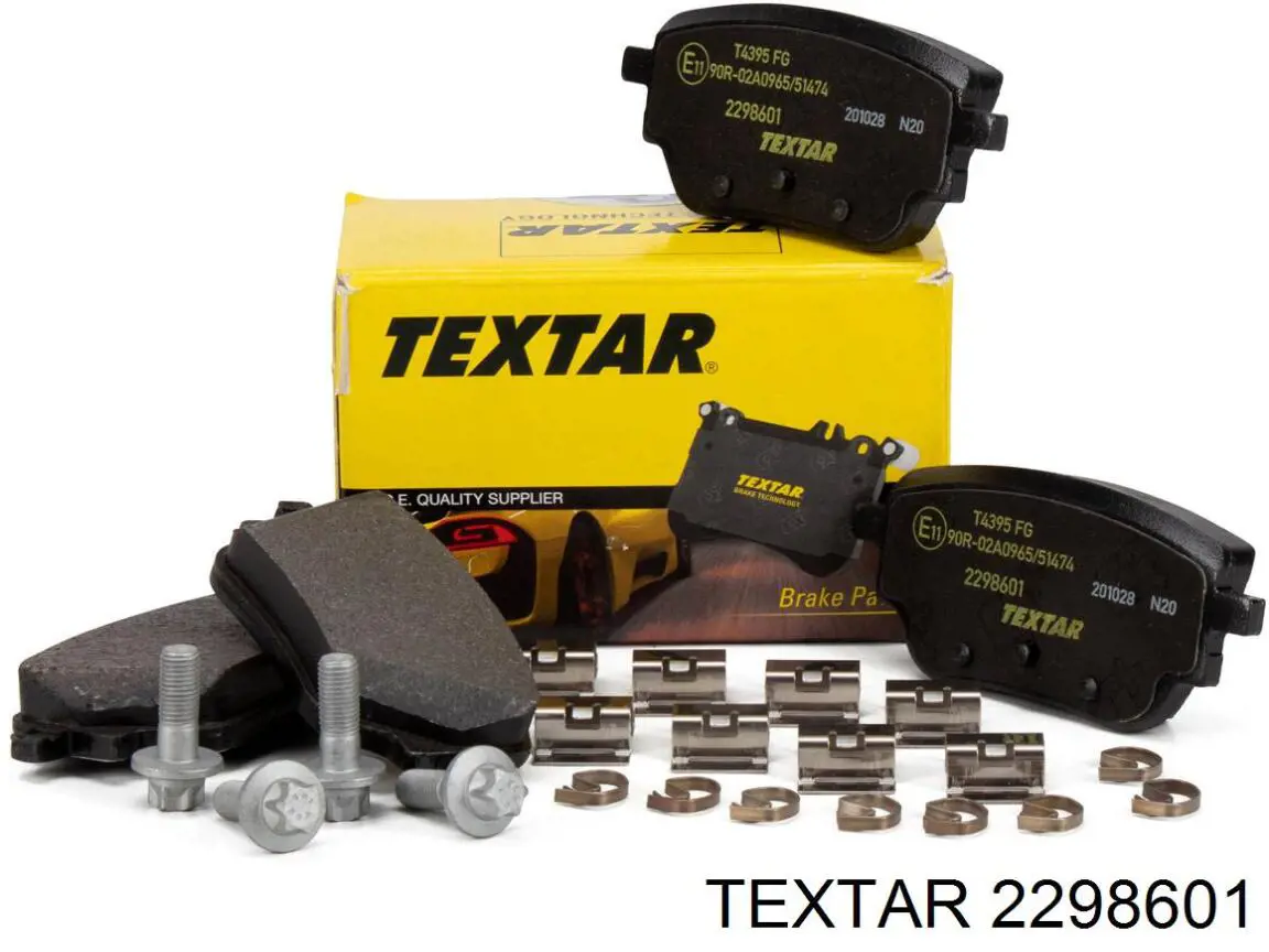 2298601 Textar Sapatas do freio traseiras de disco