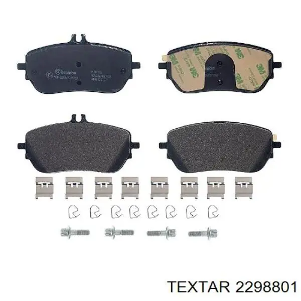 Compre 2298801 Textar Sapatas do freio dianteiras de disco