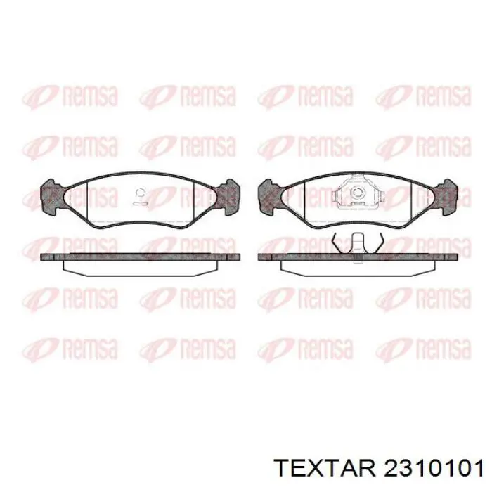 Compre 2310101 Textar Sapatas do freio dianteiras de disco