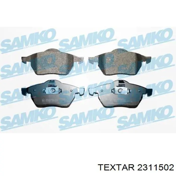 Compre 2311502 Textar Sapatas do freio dianteiras de disco