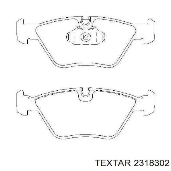 Compre 2318302 Textar Sapatas do freio dianteiras de disco