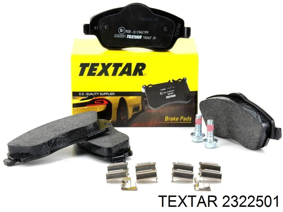 Compre 2322501 Textar Sapatas do freio dianteiras de disco