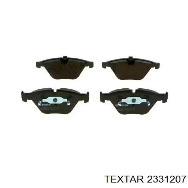 Compre 2331207 Textar Sapatas do freio dianteiras de disco